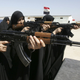 Iraqi policewomen during training in Kerbala on Mar. 22, 2009.